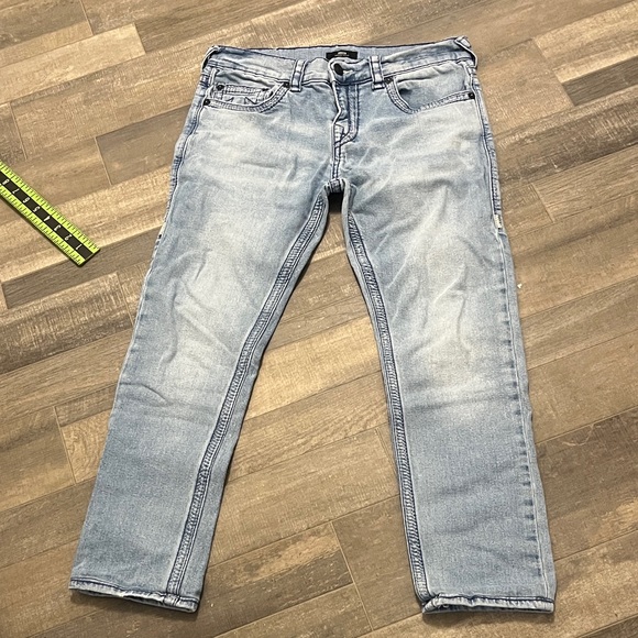 True Religion Light Blue Women Jeans relaxed skinny - Picture 1 of 14
